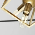 thumbnail image 5 of Artika Imperium 6 Lights Semi-Flush Mount Light Fixture Black and Gold, 5 of 7