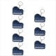 thumbnail image 1 of Metálico Azul 7 Piezas Mini Teclado Electrónico de Mano Colgante Puede Tocar Piano Pequeño, 1 of 5