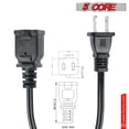 thumbnail image 5 of 10 Ft Polarized US Power Cord Extension – 16AWG 2-Prong AC Cable, UL-Listed, 13A/125V, Flexible & Durable for Home/Office,1PC, 5 of 14