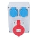 thumbnail image 4 of TICFOX-enchufe De Pared Resistente Al Agua IP44, 2 Uds., 16A, 250V, Salida UE, 1 Uds., 32A, 5 Pines, Salida CEE, Caja De Receptáculo Industrial Para Uso En Exteriores, 4 of 8