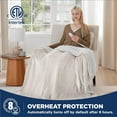 thumbnail image 2 of Cozy Comfort Heated Blanket Electric Twin, Flannel Electric Blanket, with 10 Time Settings, 6 Heat Settings, and 8 hrs Timer Auto Shut Off (62x84 inches, Cream), 2 of 6