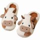 thumbnail image 1 of wonima44 Cute Cow Animal Print Slippers for Women - Beige, Flat, Open Toe, Lightweight, Casual, All Seasons, 1 of 1