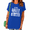 Blue, variant on Women's Vintage Bible No More Dusty Bibles Faith Graphic Short Sleeve Crewneck Black Tops