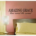 thumbnail image 5 of Amazing Grace How Sweet The Sound Vinyl Letters Room Décor Quotes Wall Stickers, 23x5, Black, 5 of 6