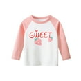 thumbnail image 5 of Phenas Toddler Girls 3 Packs Long Sleeve Graphic Shirts,100% Cotton Casual Crewneck T-Shirt 2-7T, 5 of 8