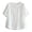 White, variant on WHEANG Women's Pure Color Flower Embroidered Cotton And Linen Round Neck Short Sleeved T Shirt Cute Tops Dressy Casual Blouses Elegant Summer Top Size L Yellow