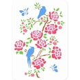 thumbnail image 7 of 1pc Bird and Flower Painting Stencil 11.69x8.27 Inch Reusable Art and Craft Stencils Hollow Out Drawing Painting Template for Painting on Wood Fabric Paper Walls Canvas Furniture, 7 of 7