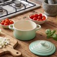 thumbnail image 5 of French Style Covered Ceramic Soup Bowl with Double Handles, Oven Safe Small Casserole for Onion Soup Stew Oatmeal Pasta Small, 5 of 5