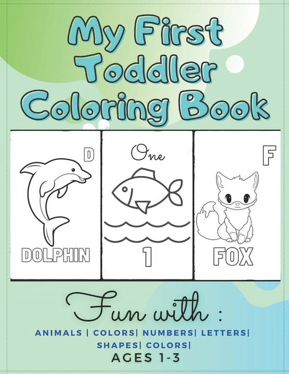 Babys First Colour In The Line Colouring Book   Animals