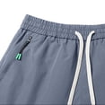 thumbnail image 5 of Aimik Athleisure Shorts for Men Side Zip Detail Contrast Trim Mens Workout Shorts Summer Lightweight Fashion Shorts for Training, 5 of 6