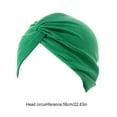 thumbnail image 3 of ziyahi Couvre-Chefs Style Simple Confortable Premium Matériel Couleurs Assorties avec des Boutons Élasticité Style Musulman Femmes Bandeaux Femmes Vert, 3 of 5