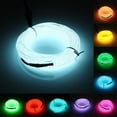thumbnail image 3 of Luz de ambiente fría para coche, luz de ambiente LED para interior, luz luminosa para hueco de puerta, luz azul, 2 m [con encendedor de cigarrillos] (un juego), 3 of 4