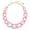 Frosted Pink, variant on Statement Chunky Acrylic Chain Link Choker Necklace Fashion Women Collar Necklaces Acrylic Resin Chain Necklace(N0097-White)
