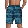 thumbnail image 4 of Balery Turtles and Waves Mens Swim Trunks Swim Shorts for Men Quick Dry Inseam Beach Shorts with Compression Liner Pocket-XX-Large, 4 of 9
