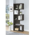 thumbnail image 2 of Joey 71-inch 5-shelf Bookshelf Weathered Grey, 2 of 10