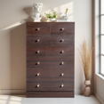 thumbnail image 2 of GZXS Dresser with 7 Drawers, Modern Chest of Drawers for Bedroom, Closet, Living Room, Brown, 2 of 10