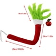 thumbnail image 4 of Nuevo producto Navidad Greenwich Arm decoración del árbol de Navidad pelo verde monstruo hada mano guirnalda 28*28*5 cm, 4 of 4