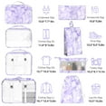thumbnail image 6 of Livhil 8Pcs Packing Cubes for Luggage, Packing Cubes for Travel Luggage Packing Organizers ( Purple Marble ), 6 of 7