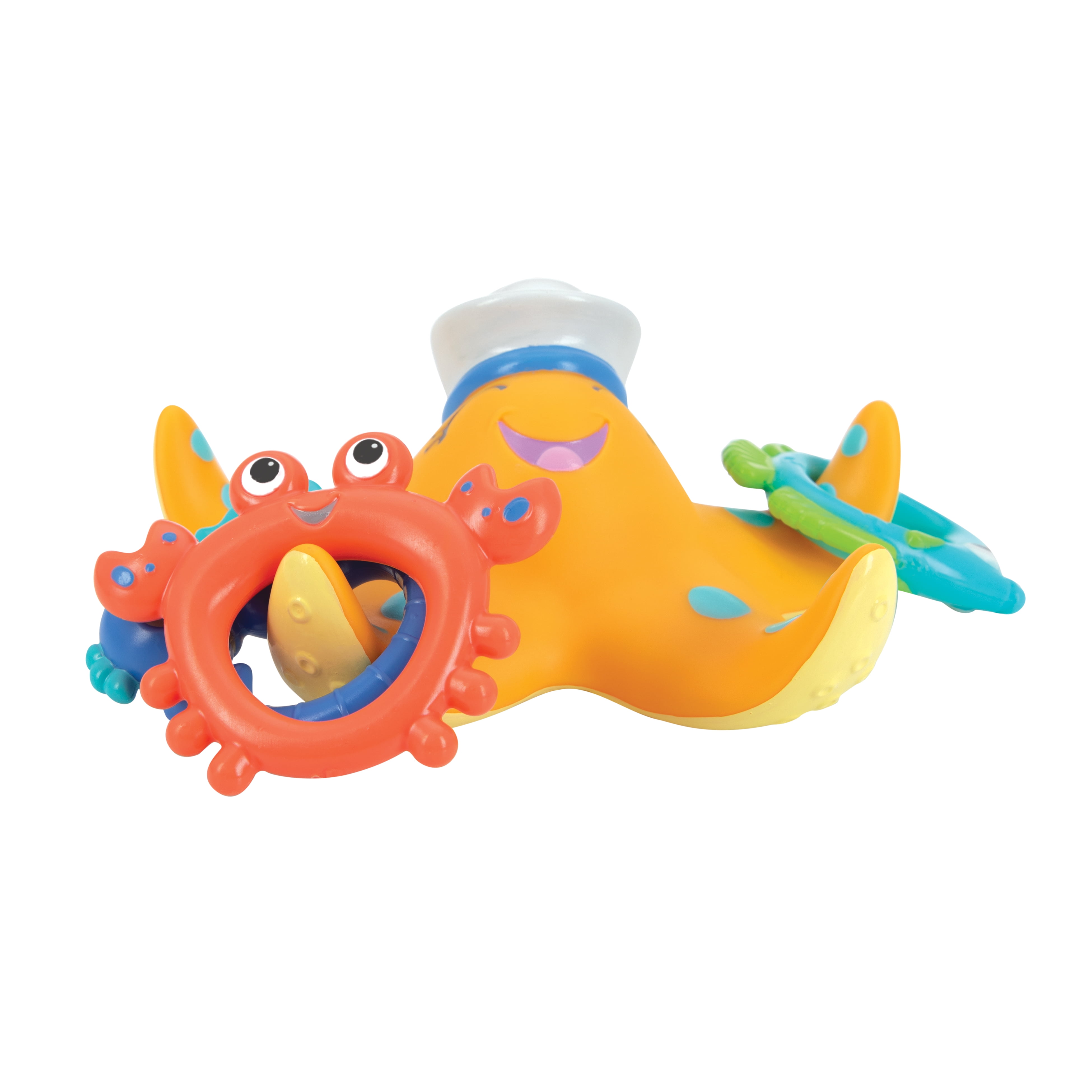 Nuby Floating Starfish Ring Toss Bath Toy for Toddlers