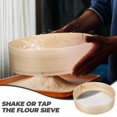 thumbnail image 2 of Household Flour Sifter Handheld Sieve Wooden Flour Strainer Sieve Baking Tool, 2 of 3