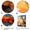 thumbnail image 3 of Designart "Savanna Harmony African Sunset Essence II" Floral Canvas Wall Art - Global Yellow Tree African Entryway Wall Art Print, 3 of 6