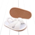 thumbnail image 3 of Biezeib Baby Girl Summer Sandals Breathable Soft Rubber Sole Non-Slip Open Toe Cross Knot Shoes Newborn Infant Shoes, 3 of 6