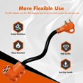 thumbnail image 4 of KYascend 30 Amp Male to 50 Amp Female RV Adapter Cord, NEMA TT-30P to 14-50R Electrical Converter 12 Inch STW 10AWG/3 Cord Cable with Grip Handle ETL Listed, 4 of 7
