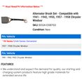 thumbnail image 2 of Alternator Brush Set - Compatible with 1941 - 1942, 1955, 1957 - 1958 Chrysler Windsor, 2 of 2