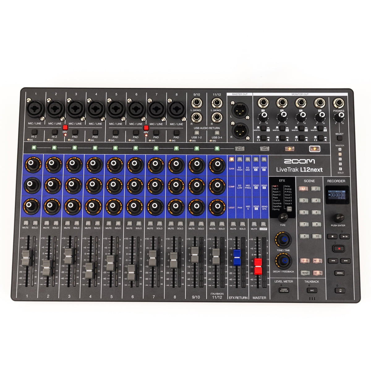 Zoom LiveTrak L12next 12-Channel Digital Mixer/Recorder