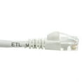 thumbnail image 2 of Cat6A White Ethernet Patch Cable, Snagless - Molded Boot, 500 Mhz, 1 Foot, 2 of 4