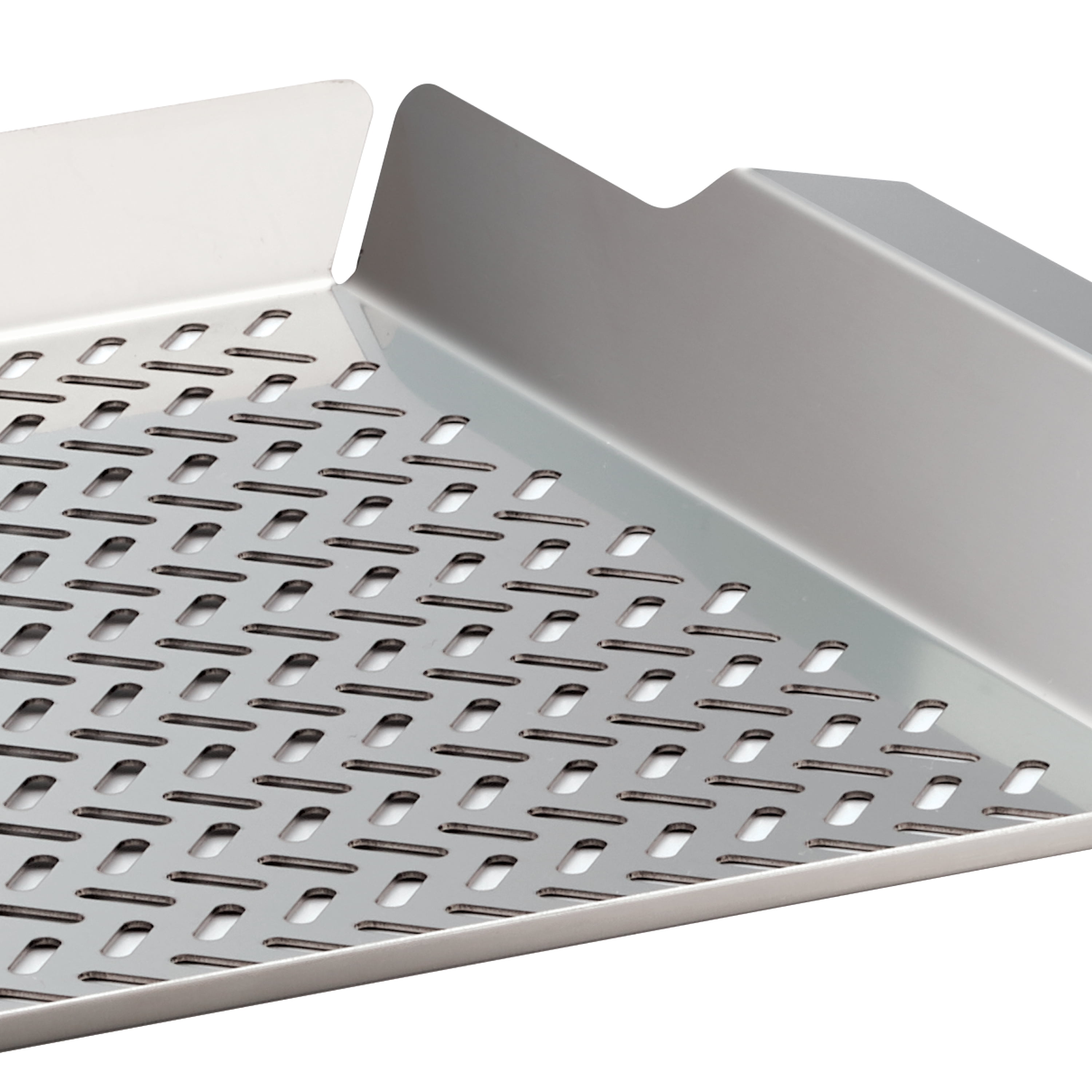 Tramontina Churrasco BBQ Large Stainless Steel Perforated Outdoor Grill Pan with Side Handles, BBQ Roasting Pan, Dishwasher-Safe