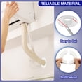 thumbnail image 3 of Wall Split Flange 2.1" (53mm), Round Detachable Escutcheon Plate Buckles Water Pipe Cover, White 2Pcs, 3 of 7