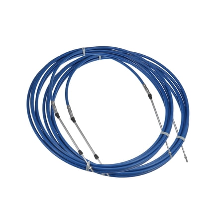 Unique Bargains 2pcs 24ft 7 M 275  Marine 33C Throttle Control Cable for Outboard Engine