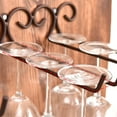 thumbnail image 6 of Cheers.US Wine Glass Rack Holder Hanger Hanging Bar Shelf Free Screws Rows Wall Mounted, 6 of 7