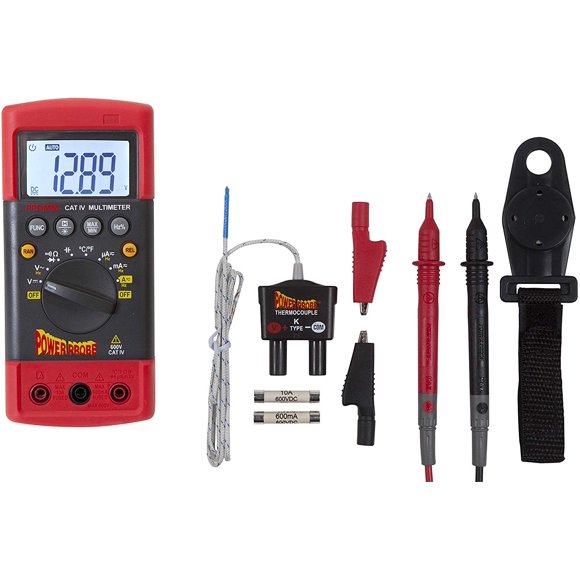 Power Probe CAT-IV Digital Multimeter (PPDMM) [Measures AC/DC Voltage. Current Resistance. Frequency. Duty Cycle. True RMS. Temperature & Capacitance]