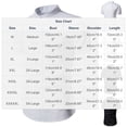 thumbnail image 3 of WIZUTIZ Men's Casual Cotton Linen Shirt Short Sleeve Button-Up Band Collar Dress Shirts Summer Hippie Beach T-Shirts, 3 of 5