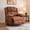 PU | Brown, variant on Gaderth Oversized Manual Recliner Chair for Adults – 150° Adjustable Ergonomic Lounge, Extra Wide Seat, Overstuffed, Breathable Chenille Upholstery, Side Storage, Heavy-Duty Frame – Chenille | Pink