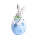 thumbnail image 4 of Figura de conejito de Pascua, estatua de conejo de primavera, adorno decorativo de mesa para rosa azul, 4 of 9