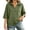 Army Green, variant on Women 3/4 Sleeve Shirt Stand Collar Oversized Sweatshirt Summer & Fall Casual Loose Pullover Boxy Blouse Tops