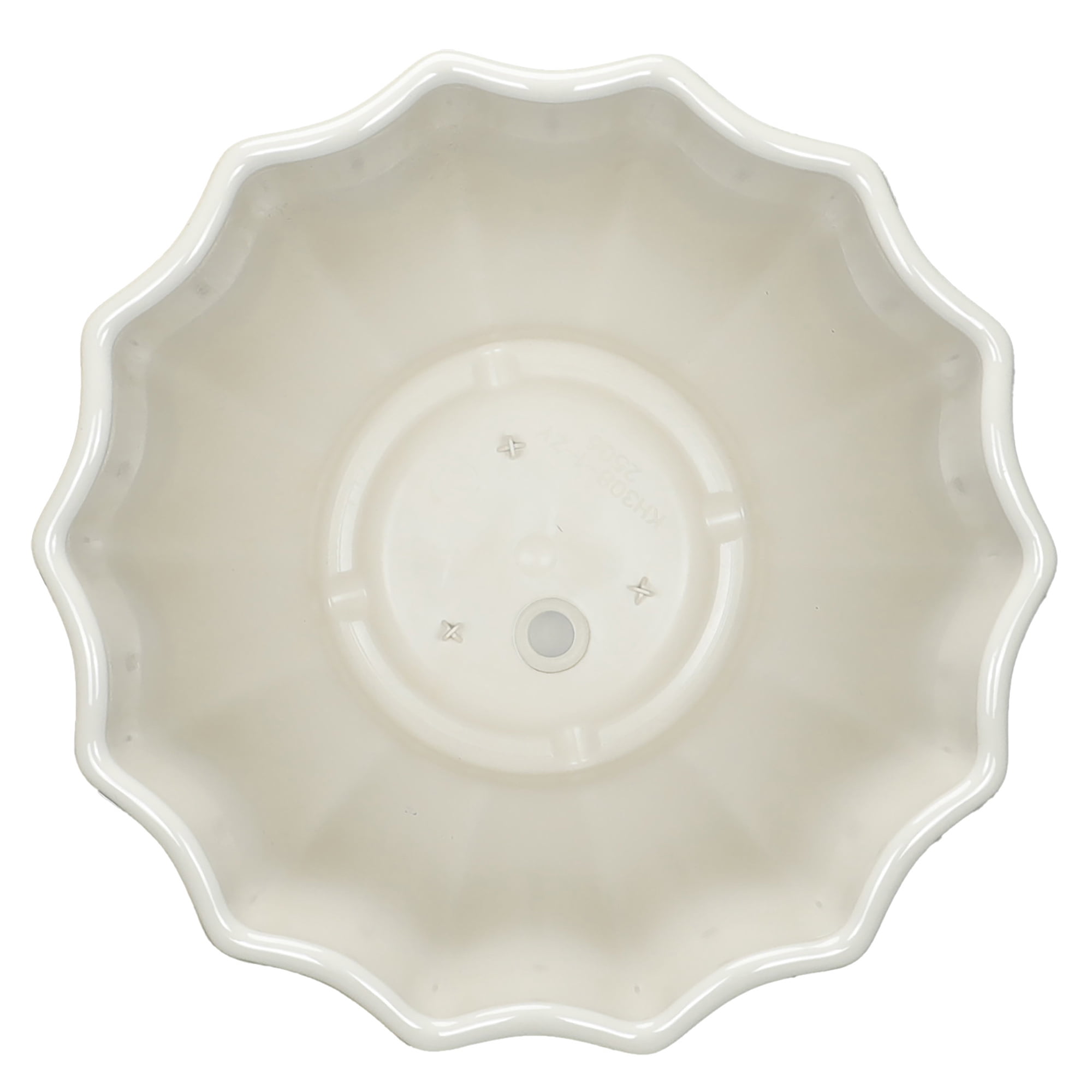 Mainstays Lillian 8" x 8" x 7" Round Vanilla Dream 100% Recycled Resin Planter