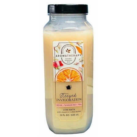 Bath and Body Works Steeped Invigoration Rose   Tangerine   Tea Luxe Bath (15 FL OZ / 445 mL)