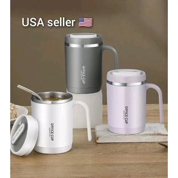 Stainless Steel Tumbler Insulated Coffee Cup Travel Mug With Straw