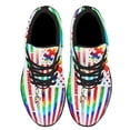 thumbnail image 2 of Autism Tie Dye Shoes Sneakers for Women Men Black Size 4.5, 2 of 7