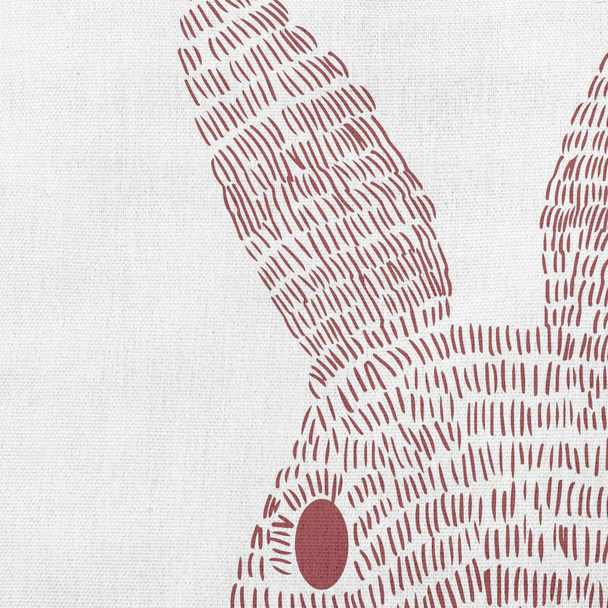 Simply Daisy 18 inch Monochrome Bunny Easter Decorative Throw Pillow