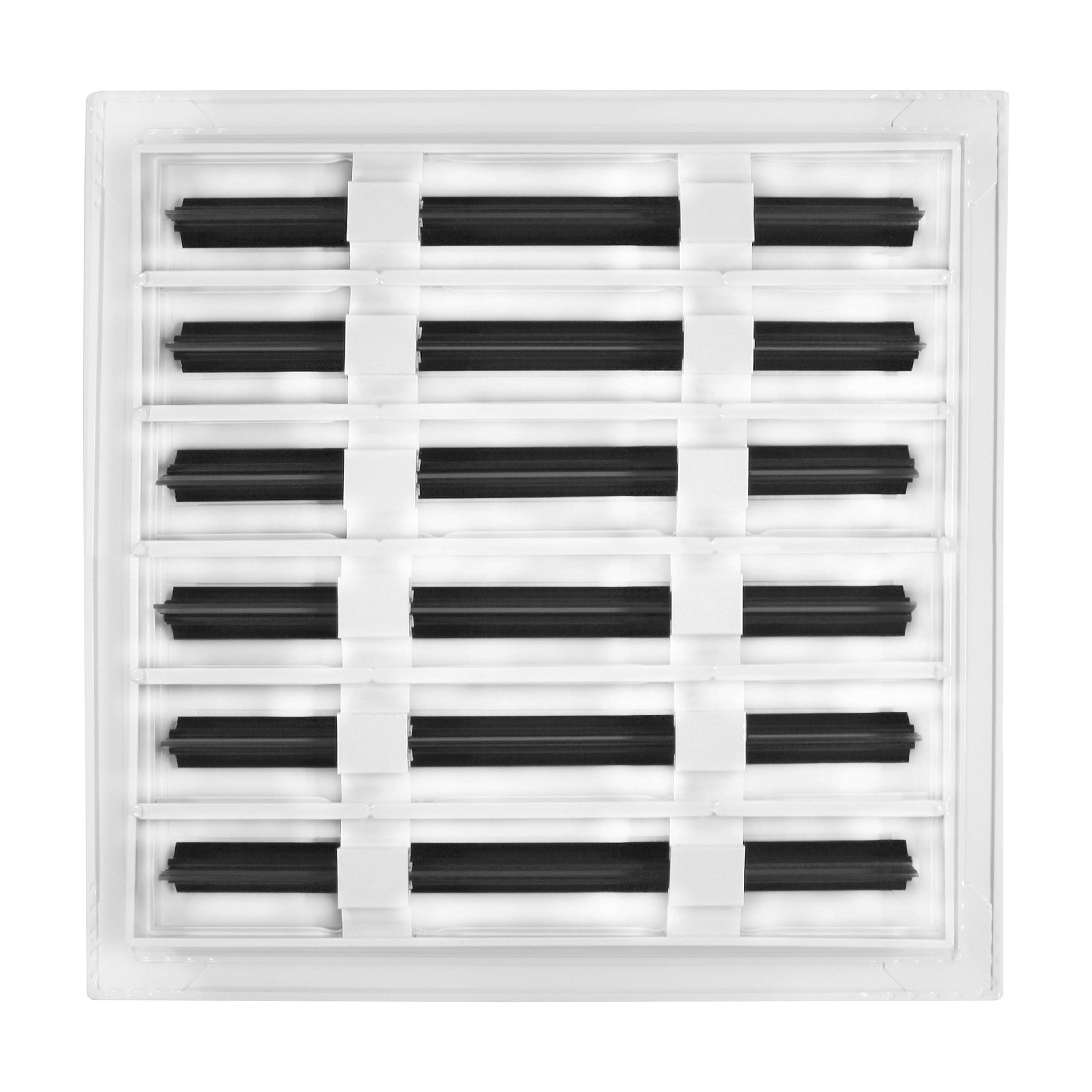 BUILDMART - 12x12 Modern AC Vent Cover - Decorative White Air Vent - Standard Linear Slot Diffuser - Register Grille for Ceiling, Walls & Floors - Texas Buildmart