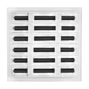 BUILDMART - 12x12 Modern AC Vent Cover - Decorative White Air Vent - Standard Linear Slot Diffuser - Register Grille for Ceiling, Walls & Floors - Texas Buildmart