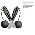 thumbnail image 7 of 1 Pair Big Ball Jump Rope LCD Screen Four Modes Non-Slip Handle Exercise Fitness Equipment Free Adjustable Smart Electronic Cordless Jump Rope for Adult Kids-Black Gray, 7 of 7