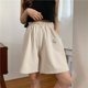 thumbnail image 1 of Cintura elástica Casual Beach Party versión coreana ropa tamaño cintura alta Luna bordado movimiento pantalones cortos mujeres verano Tan Jianjun  unisex, 1 of 2