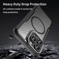 thumbnail image 2 of Carbon Fiber Texture Magsafe Phone Case For Iphone 15 Series,iPhone 16 Plus, 2 of 6
