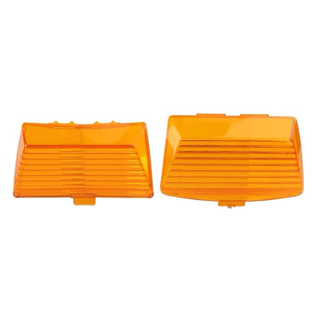 2Pcs Motorcycle Mudapron Tips Mud Guard Light Lens Cover For Harley-Davidson Touring FLHTCU FLHT